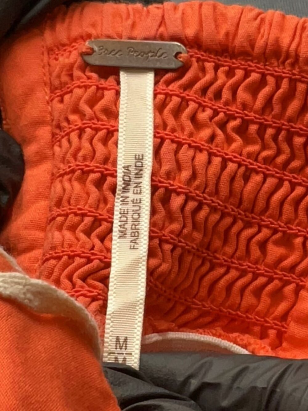 Free People "Laila" Coral Orange Crisscross Tie-Back Sheath Midi-Maxi Dress - M - Picture 11 of 13